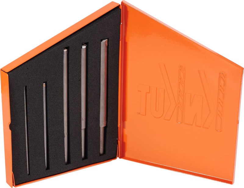 KnKut 5 Piece Carbide Tipped Hard Steel Drill Bit Set - Image 1